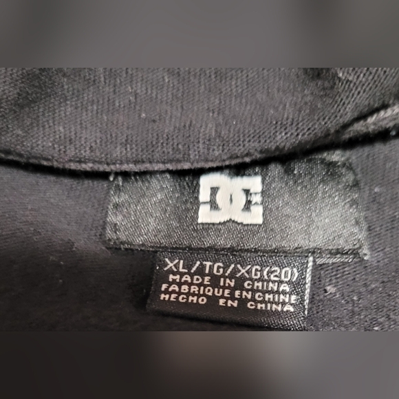 DC Shoes ~ Youth XL Black Full-Zip Face Mask Hoodie with Logo - Picture 5 of 6